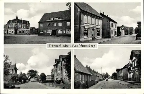 Ak Hörnerkirchen in Holstein, Ortspartie, Straßenpartie, Gasthaus