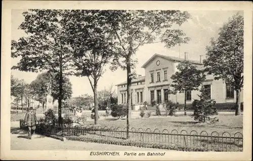 Ak Euskirchen Nordrhein Westfalen, Partie am Bahnhof