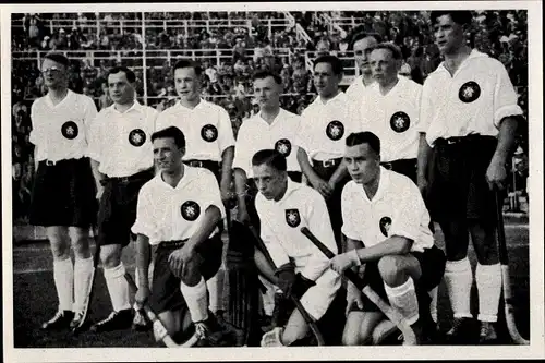 Sammelbild Olympia 1936, Deutsche Hockeymannschaft