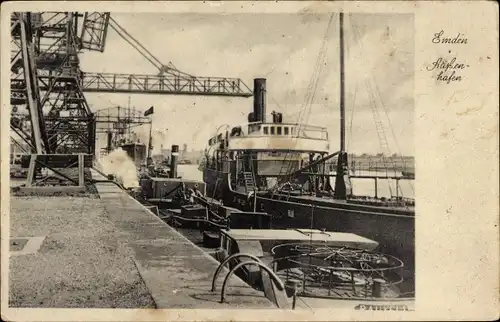 Ak Emden in Ostfriesland, Außenhafen