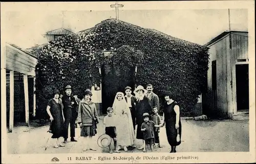 Ak Rabat Marokko, Église St. Joseph de l'Océan