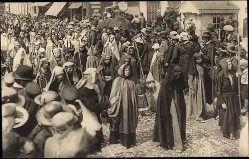 Ak Bruges Brügge Flandern Westflandern, Procession du St. Sang, Les Bergers