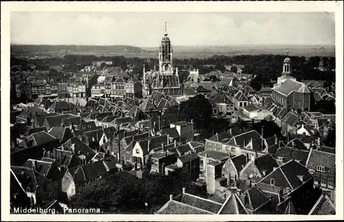 Ak Middelburg Zeeland Niederlande, Panorama