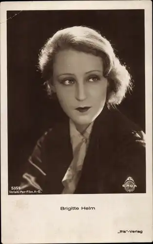 Ak Schauspielerin Brigitte Helm, bekannt aus Metropolis, Portrait, Amag Iris 5354