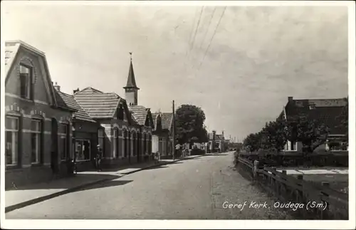 Ak Oudega Smallingerland Friesland Niederlande, Geref Kerk