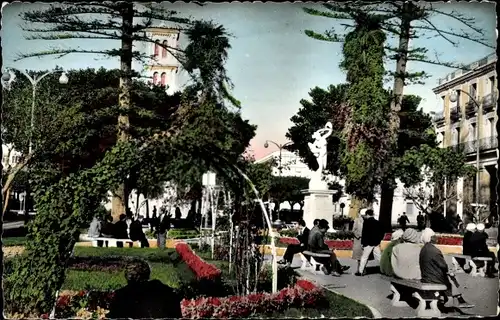 Ak Bone Algerien, Le Square de l'Hotel de Ville