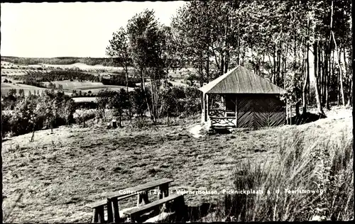 Ak Cottessen Limburg Niederlande, Tuinrestaurant Buitenlust, Picknickplats a.d. Toeristenweg