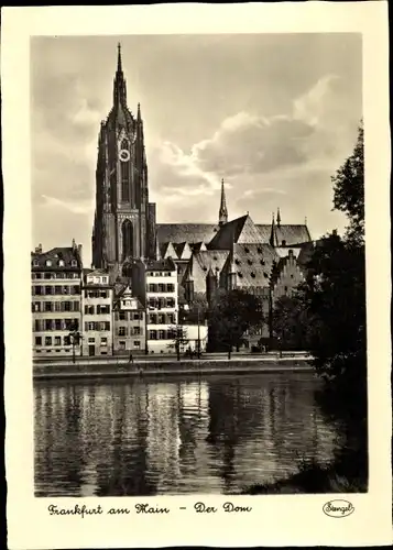 Ak Frankfurt am Main, Der Dom, Außenansicht