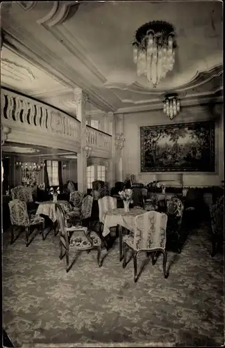 Foto Ak Dampfer New York, Hamburg Amerika Linie, Halle I. Klasse