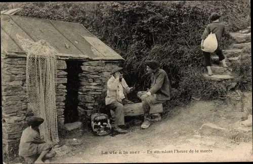 Ak La vie a la mer, en attendant l'heure de la maree, Fischer