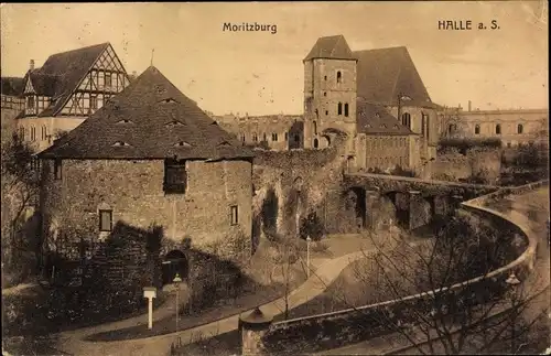 Ak Halle an der Saale, Moritzburg