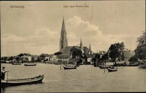 Ak Schleswig an der Schlei, Dom vom Kloster aus