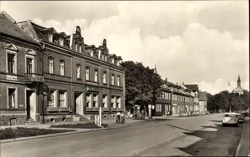 Ak Hasselfelde Oberharz am Brocken, Breite Straße, FDGB Erholungsheim Zur Krone, Kirche