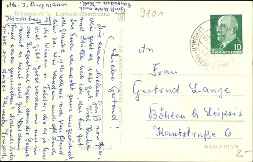 Ak Bräunsdorf Limbach Oberfrohna Sachsen, Panorama