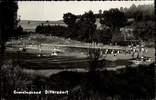 Ak Dittersdorf im Erzgebirge, Freibad