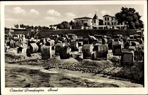 Ak Ostseebad Brunshaupten Kühlungsborn, Strand, Strandkörbe