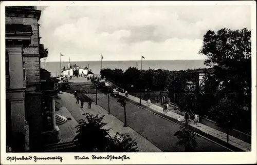 Ak Ostseebad Zinnowitz auf Usedom, Neue Strandstraße