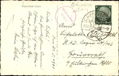 Ak Selenogradsk Ostseebad Cranz Ostpreußen, Strandpartie