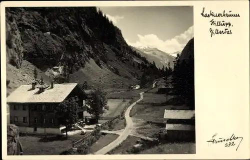 Ak Mayrhofen im Zillertal Tirol, Gasthaus Lacknerbrunn