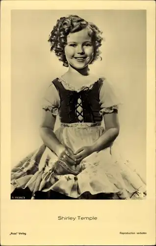 Ak Schauspielerin Shirley Temple, Portrait