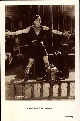 Ak Schauspieler Douglas Fairbanks, Filmszene