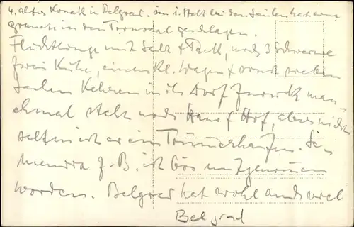 Ak Beograd Belgrad Serbien, Straßenpartie