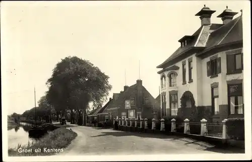Ak Kantens Groningen, Straßenpartie, Häuser