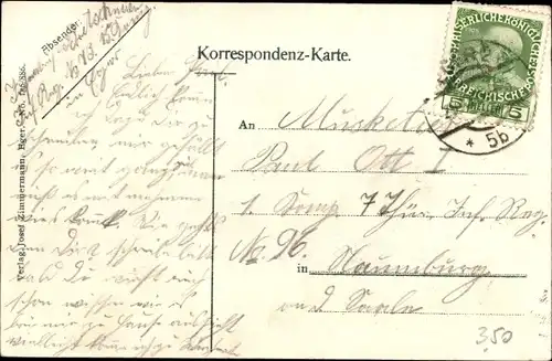 Ak Cheb Eger Region Karlsbad, Blick von der Bismarckhöhe