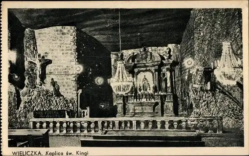 Ak Wieliczka Groß Salze Polen, Kaplica sw. Kingi
