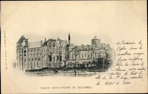 Ak Solesmes Sarthe, Abbaye Saint Pierre de Solesmes