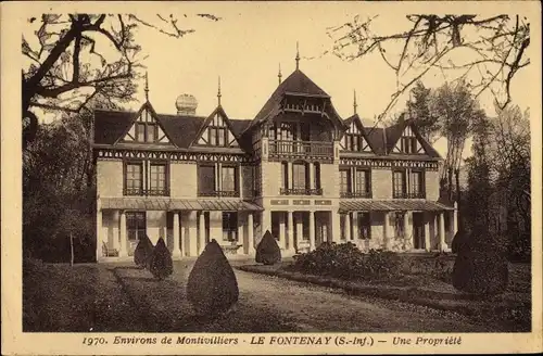 Ak Fontenay Seine Maritime, Une Propriété