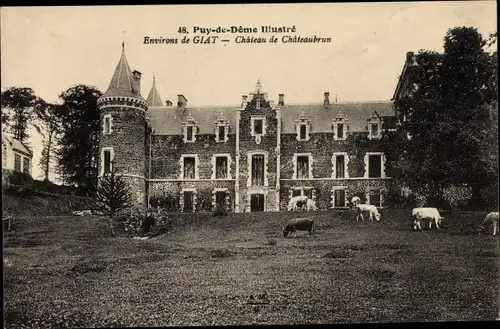 Ak Giat Puy du Dôme, Château de Châteaubrun