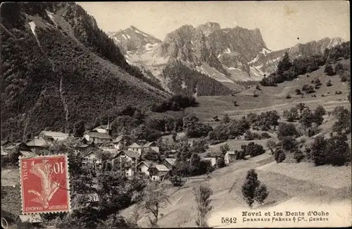 Ak Novel Haute Savoie, Vue générale, Les Dents d'Oche