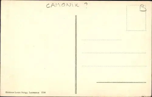 Ak Chamonix Mont Blanc Haute Savoie, Vue générale