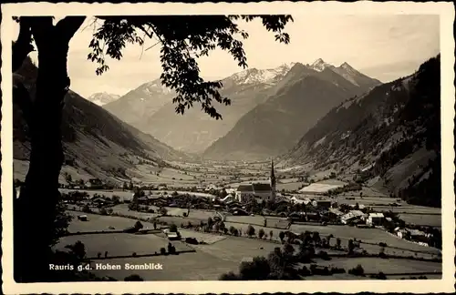 Ak Rauris in Salzburg, Gesamtansicht d. d. Hohen Sonnblick