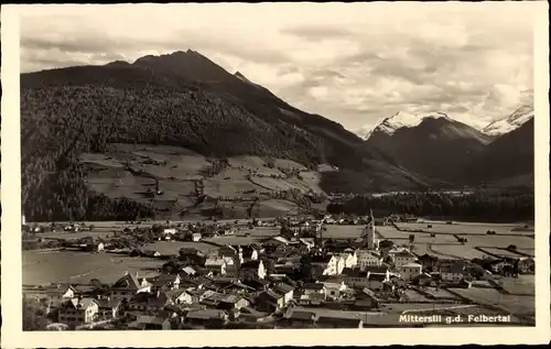Ak Mittersill in Salzburg, Gesamtansicht, Felbertal