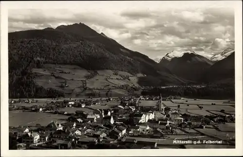 Ak Mittersill in Salzburg, Gesamtansicht, Felbertal