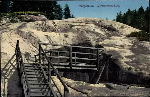 Ak Bad Gastein Badgastein in Salzburg, Gletschermühlen