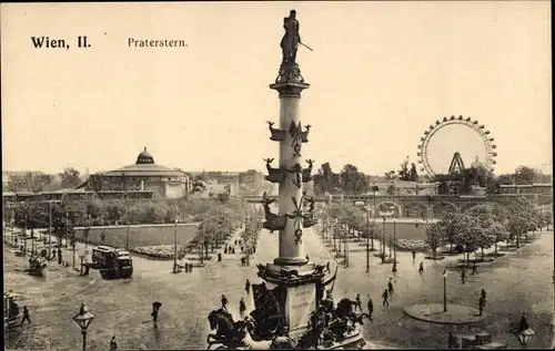 Ak Wien 2 Leopoldstadt, Praterstern, Riesenrad