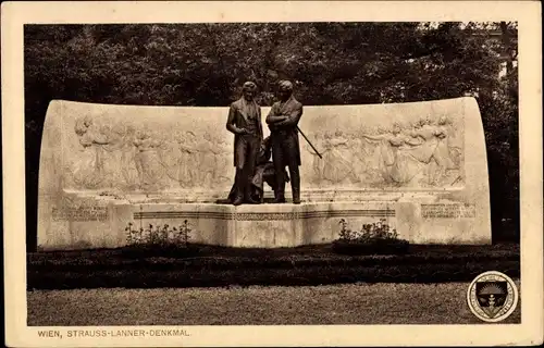 Ak Wien 1 Innere Stadt, Strauß-Lanner-Denkmal