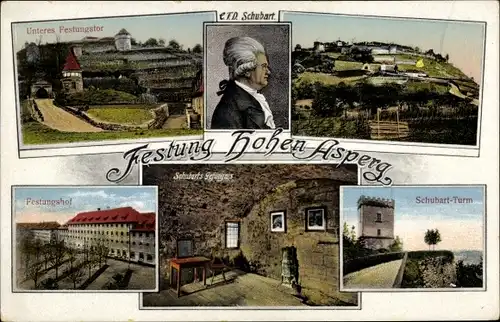 Ak Asperg in Württemberg, Festung Hohenasperg, Schubart Turm