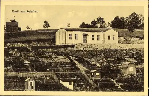 Ak Rotschau Reichenbach im Vogtland, Turnhalle des Turnverein Vorwärts E.V.