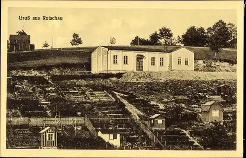 Ak Rotschau Reichenbach im Vogtland, Turnhalle des Turnverein Vorwärts E.V.