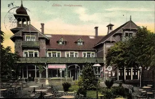 Ak Löbau in Sachsen, Honigbrunnen