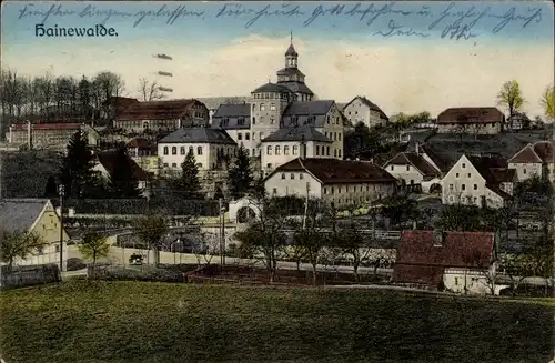 Ak Hainewalde Oberlausitz, Blick auf den Ort