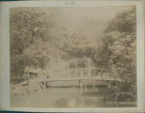 Foto Oji Tokio Präf. Tokio Japan, Maple Garden, bridge scene