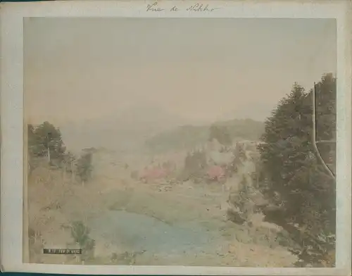 Foto Nikko Präfektur Tochigi Japan, total view, colorized