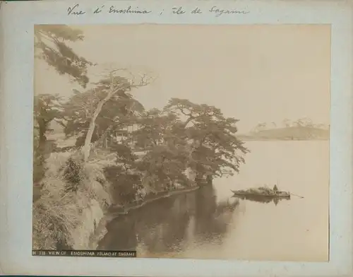 Foto Enoshima Fujiswawa Provinz Sagami Präfektur Kanagawa Japan, view of the bay