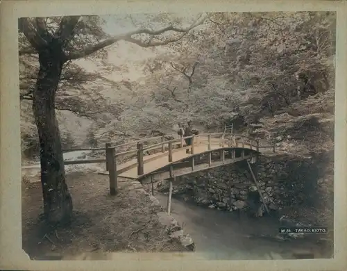 Foto Kyoto Präf. Kyoto Japan, Takao Berg, Brückenpartie