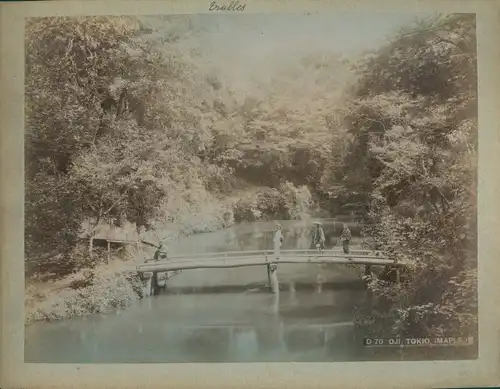 Foto Oji Tokio Präf. Tokio Japan, Maple Garden, bridge scene